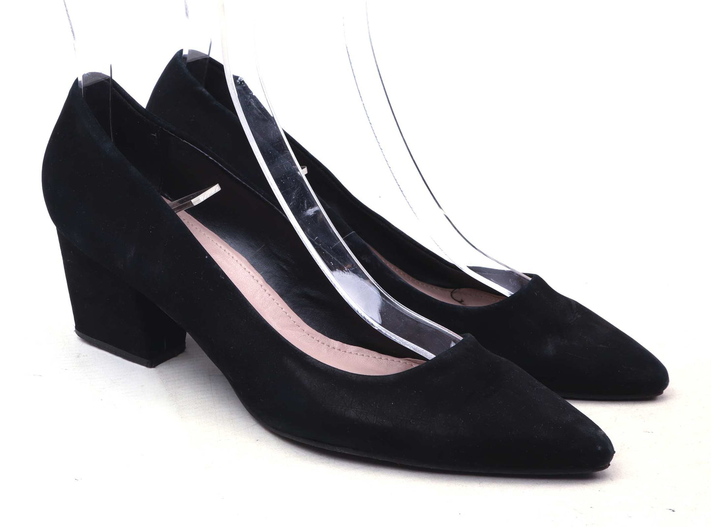 Laceys Womens EU Size 39 Black Leather Shoes