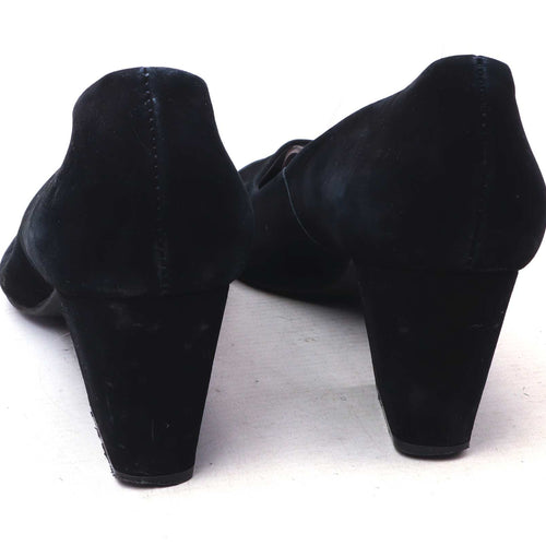 Laceys Womens EU Size 39 Black Leather Shoes