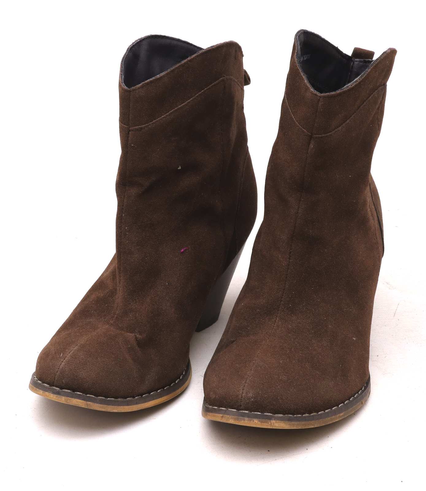 Peacocks Womens UK Size 3 Brown Suede Ankle Boots