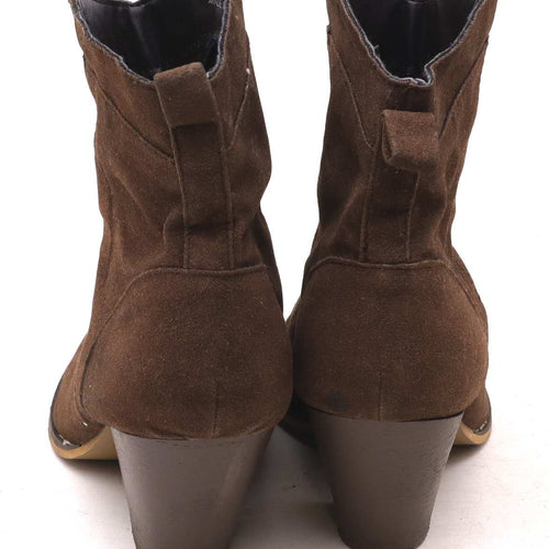 Peacocks Womens UK Size 3 Brown Suede Ankle Boots