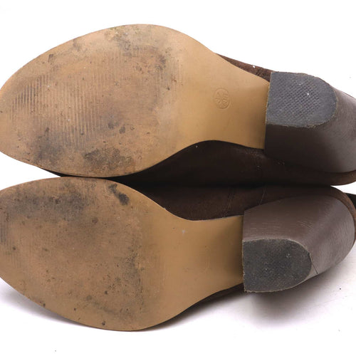 Peacocks Womens UK Size 3 Brown Suede Ankle Boots