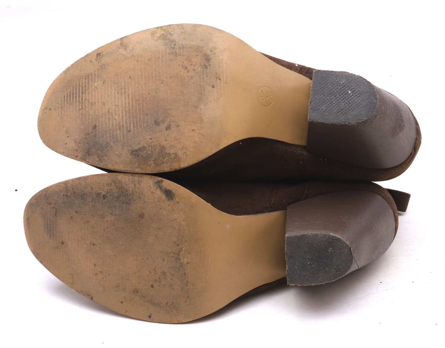 Peacocks Womens UK Size 3 Brown Suede Ankle Boots