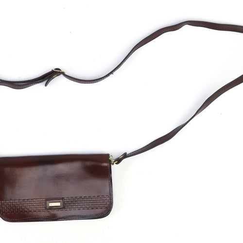 R Monzo Brown Synthetic Adjustable Strap Casual Daytime Evening Womens Crossbody Bag
