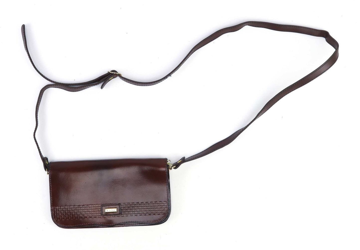 R Monzo Brown Synthetic Adjustable Strap Casual Daytime Evening Womens Crossbody Bag