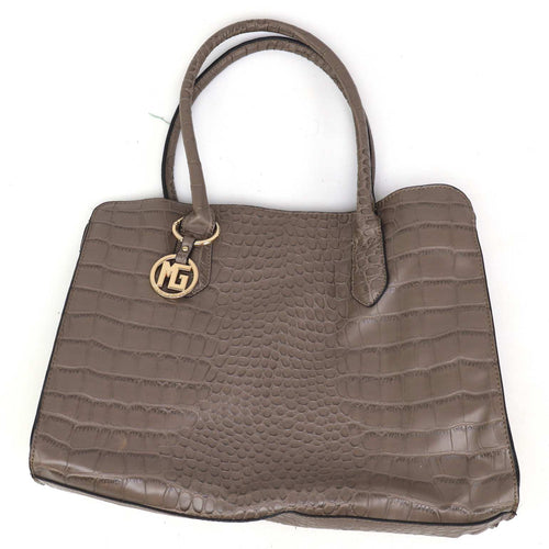 Marina Balanti Textured Grey Synthetic Womens Shoulder Bag