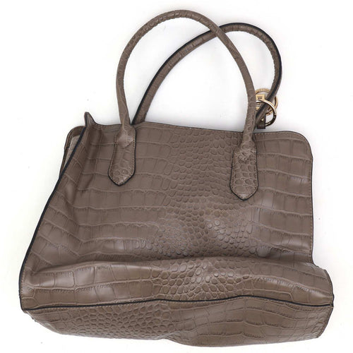 Marina Balanti Textured Grey Synthetic Womens Shoulder Bag