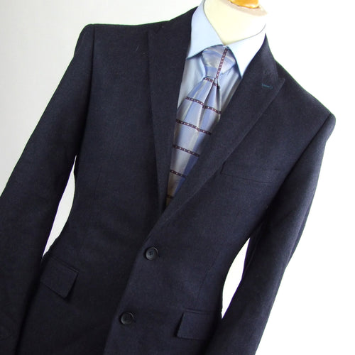 Montague Burton Mens Blue Wool Blend Suit Jacket 40 (Regular)