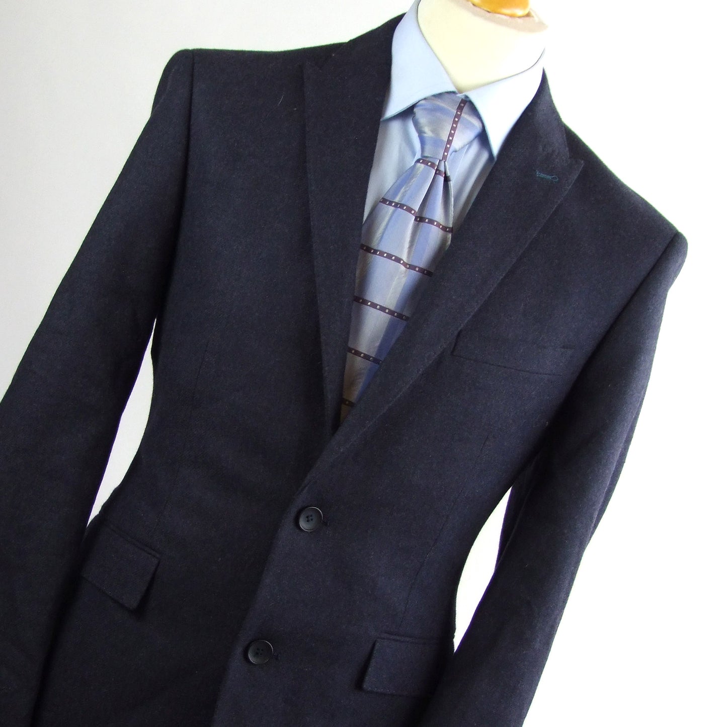 Montague Burton Mens Blue Wool Blend Suit Jacket 40 (Regular)