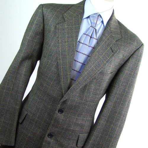 Pioneer Gragney London Mens Blue Check Wool Suit Jacket 42 (Regular)