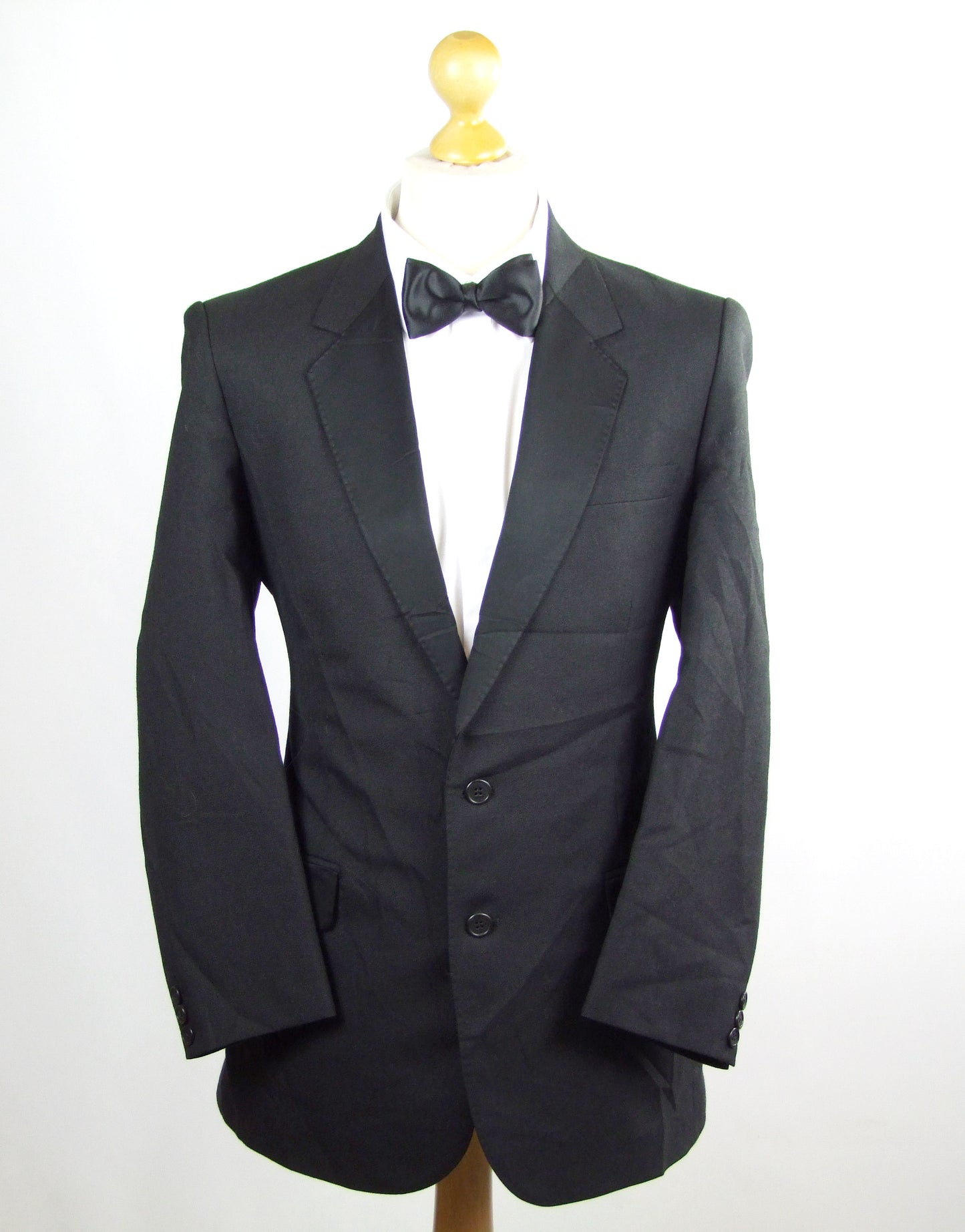 Dunn & Co Mens Black Wool Blend Dinner Suit Jacket Size 41