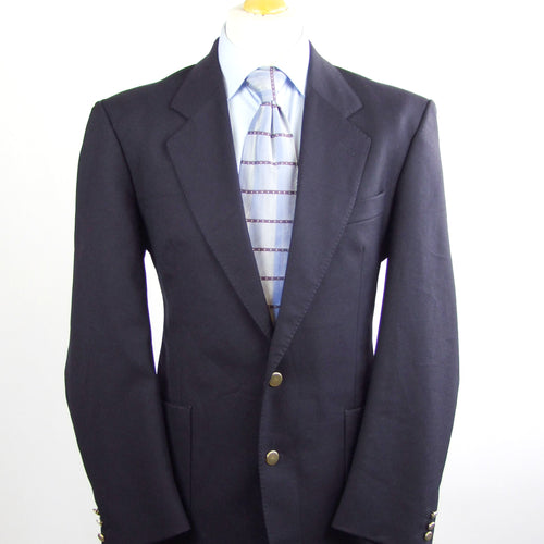 Berwin & Berwin Mens Blue Wool Suit Jacket Size 40