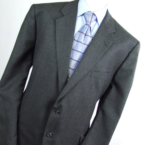 Mens Grey Suit Jacket 50 Regular Nicholas Rowe Wool Striped