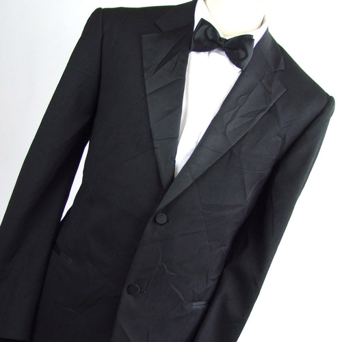 Mens Black Dinner Suit Jacket 42 Regular Taylor & Wright Polyester Plain