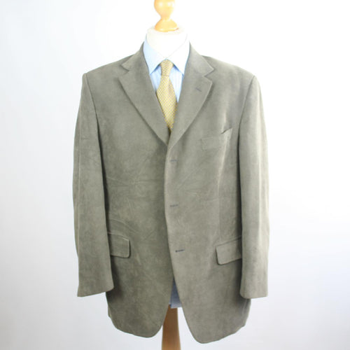 Mens Brown Suit Jacket 42 Short Marks & Spencer Polyester Plain